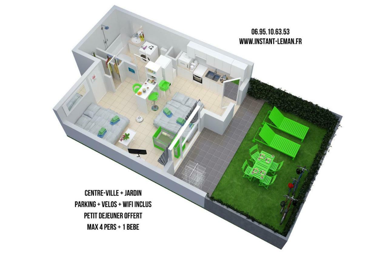 Ferienwohnung Instant-Leman Thonon-les-Bains Exterior foto